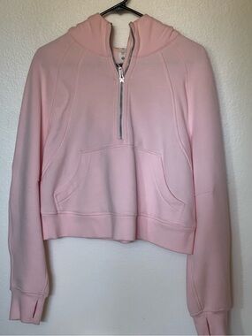 Lululemon Scuba Oversized Half Zip Hoodie Strawberry Milkshake STMI Size XS/S
